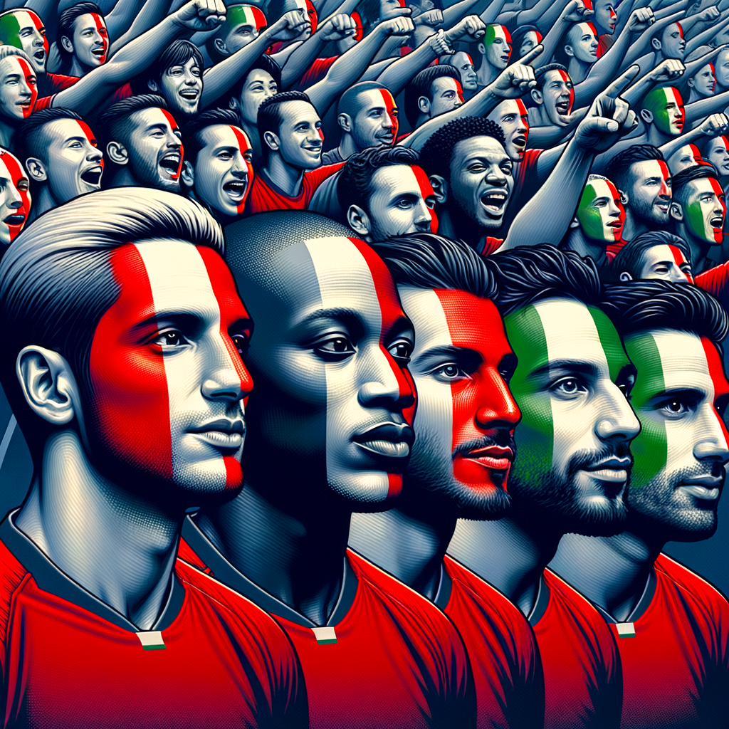 Waarom hebben Italiaanse voetballers een rode streep op hun gezicht?