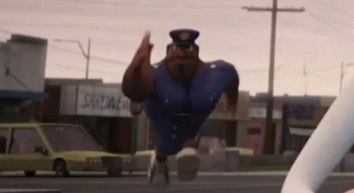 Should I run for it? Cop-meme