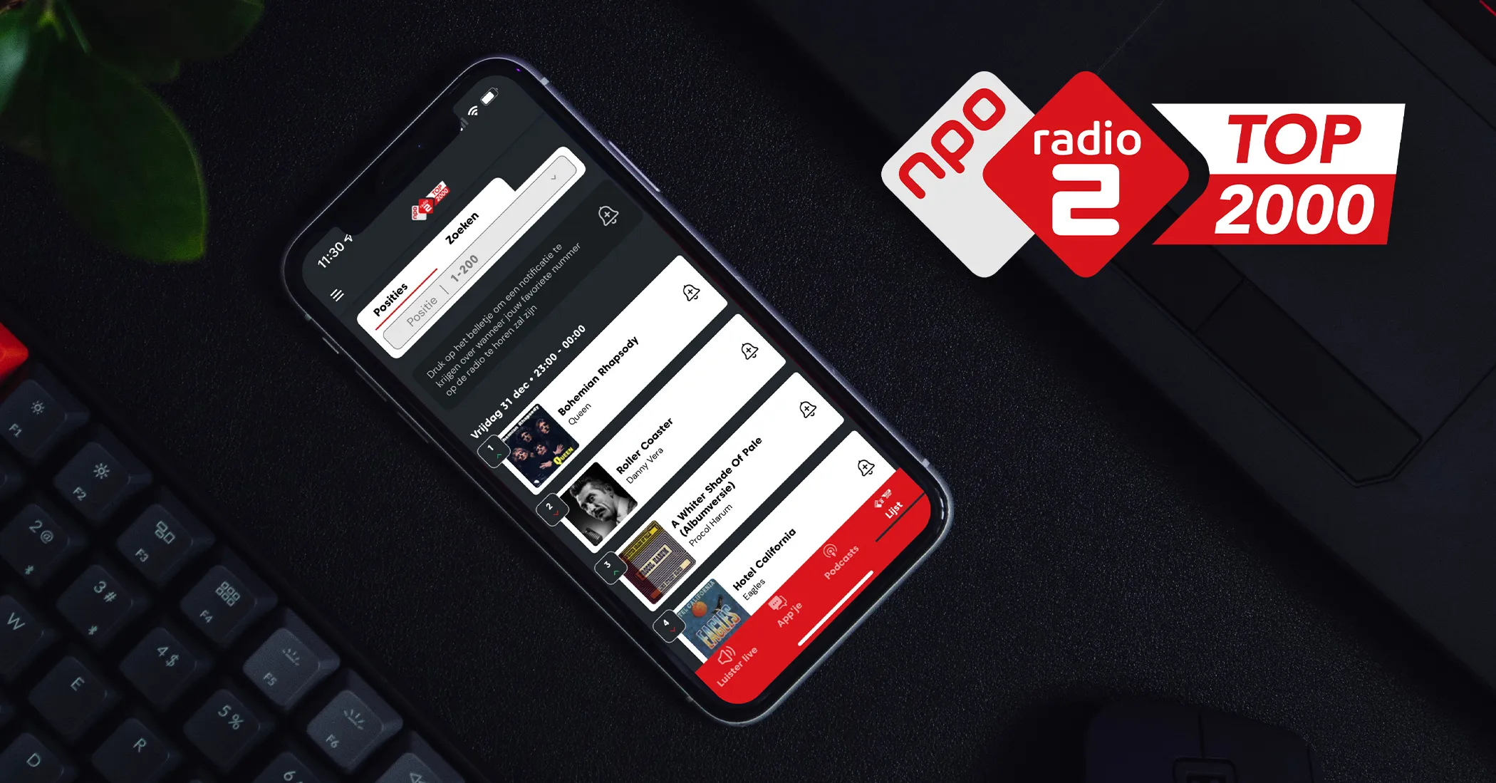 NPO Luister App Top 2000 volledige lijst en streaming (2026)