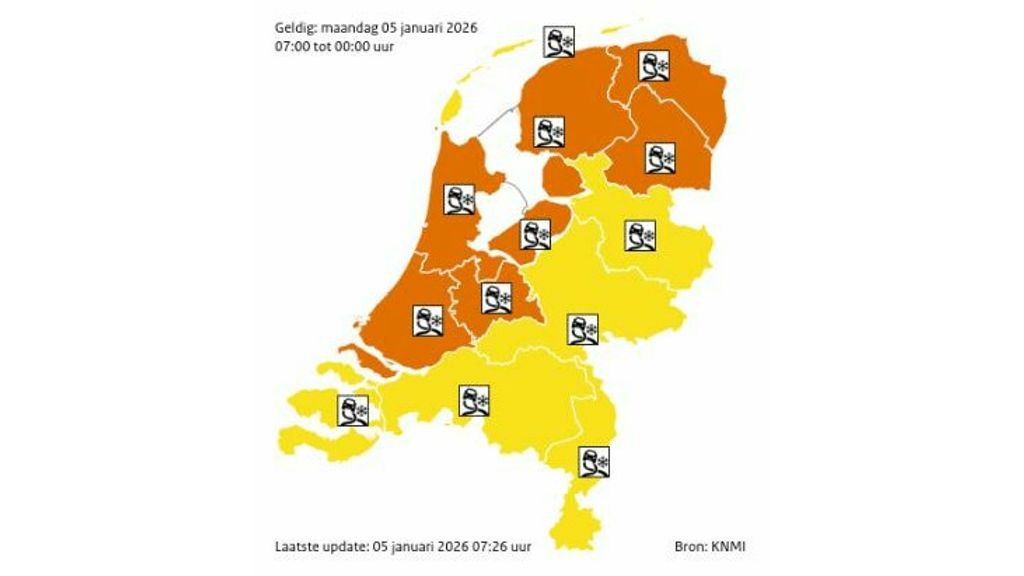 Welke code geldt 8 januari 2026? Weer en veiligheid voor Nederlanders