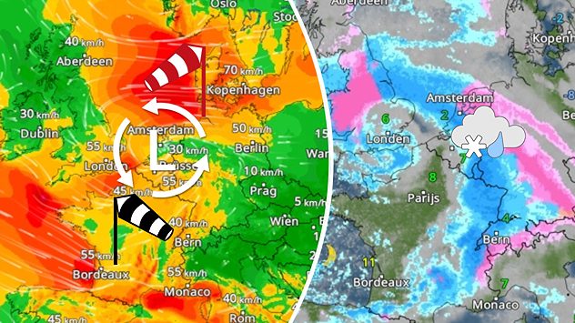 Weer vandaag 9 januari 2026 sneeuw en kou beïnvloeden het dagelijks leven