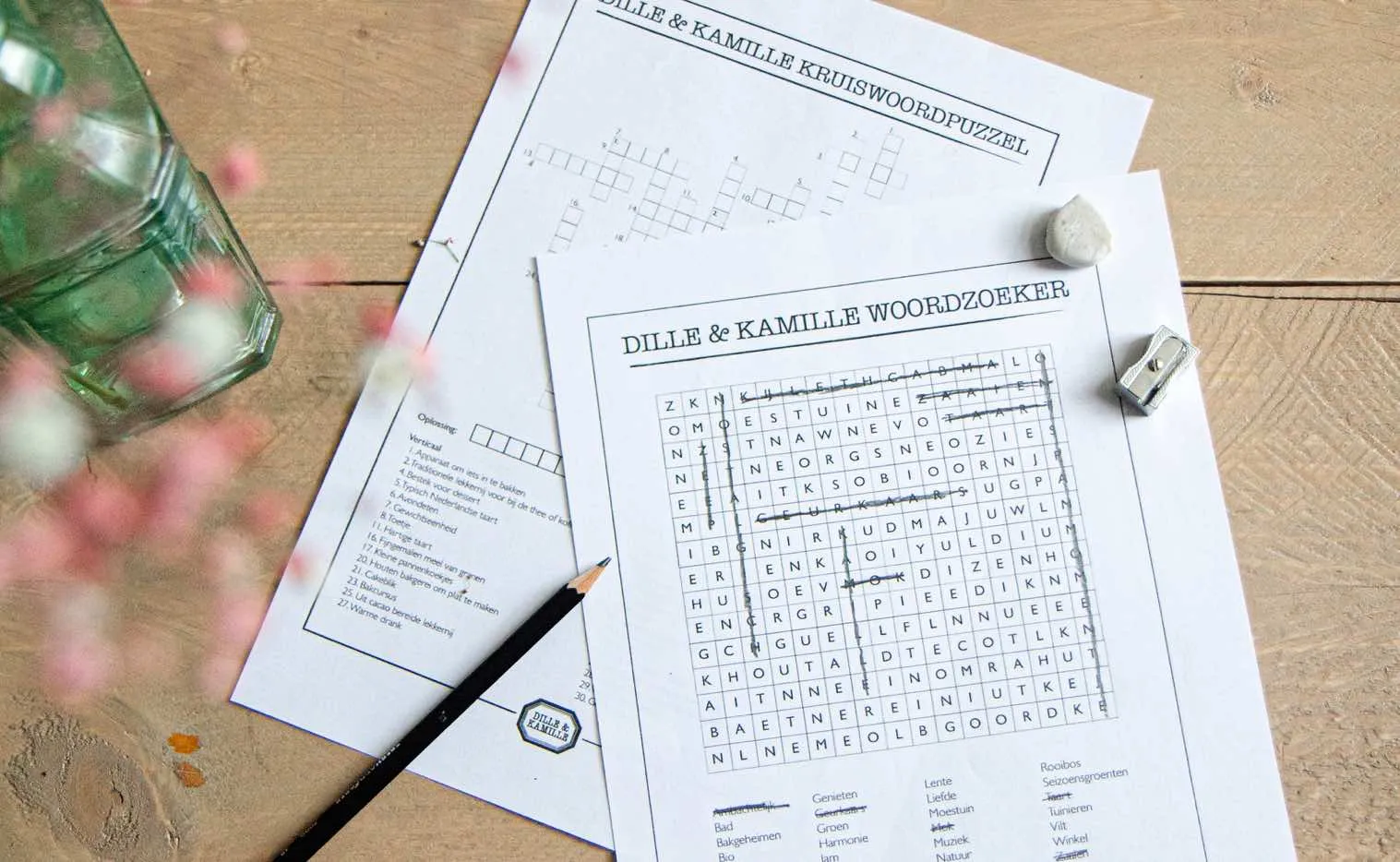 Zelf woordzoeker maken met oplossing gratis