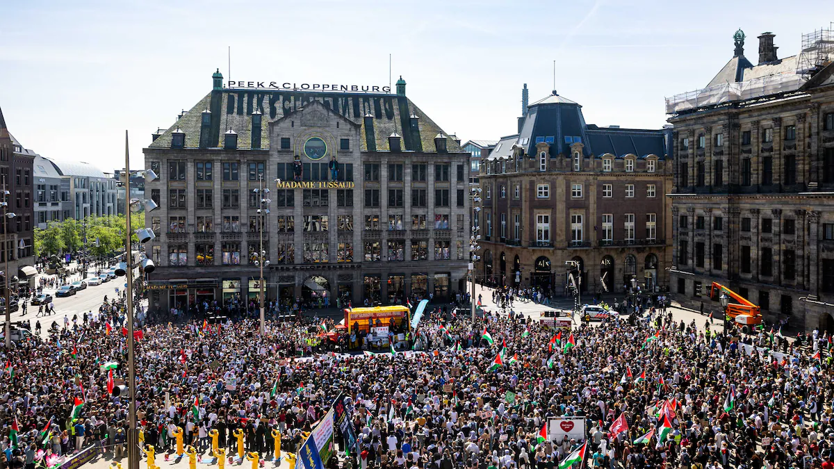 Demonstratie Amsterdam 16 Januari 2026 protest bij Tweede Kamer over NAVO-reactie