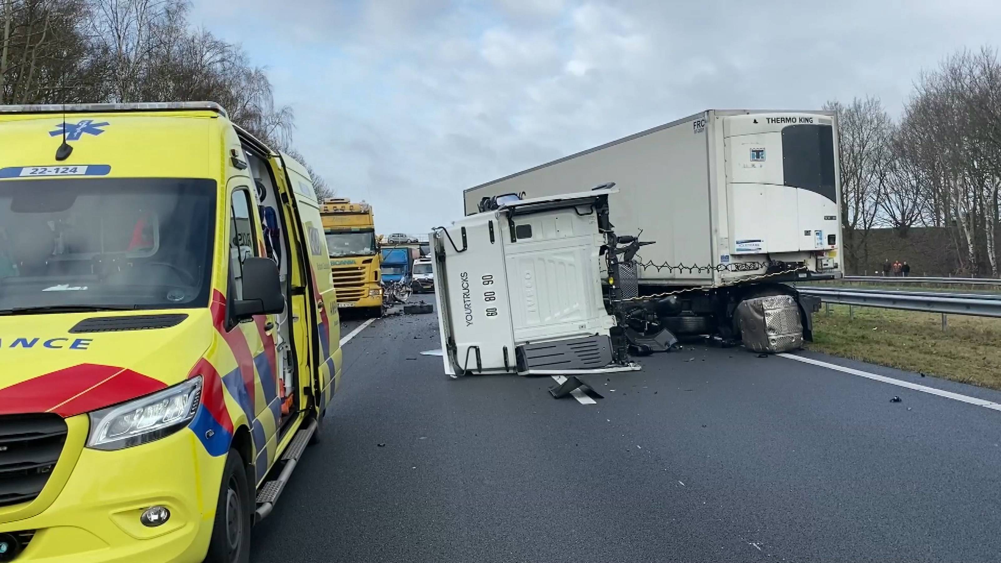 Ongelukken op A20, A50, A27, A12 en A3 - 28 januari 2026