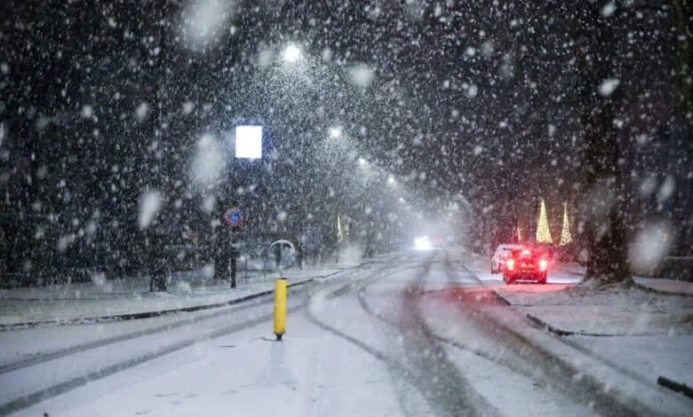 Waarschuwing voor matige sneeuw en ijs 31 januari
