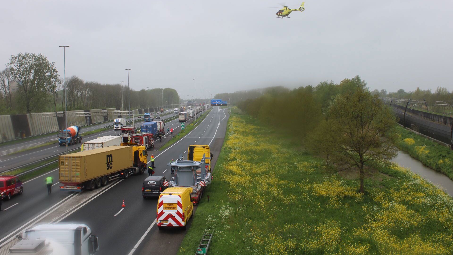 A15 ongeluk 2 feb 2026 actuele verkeersinfo