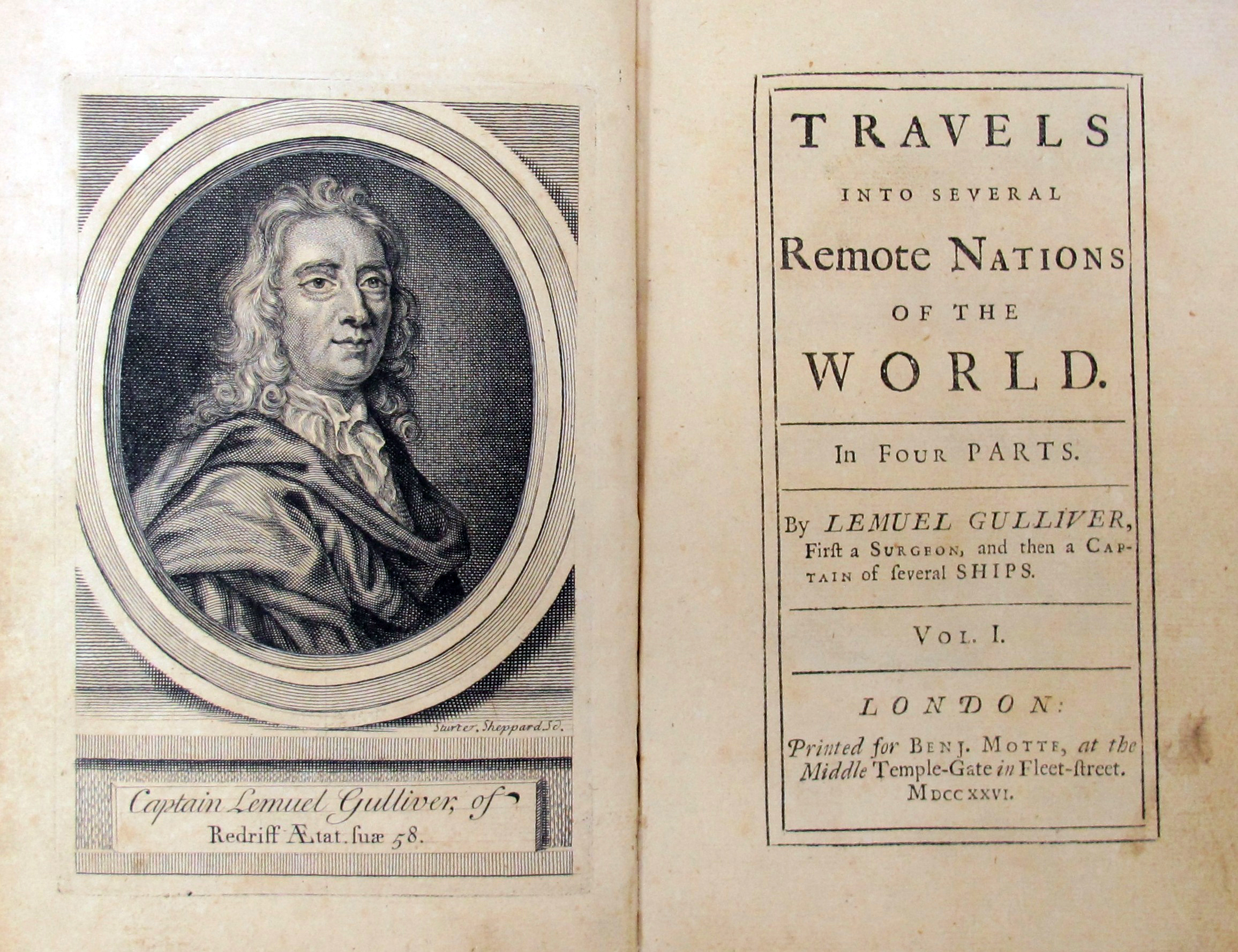 Jonathan Swift schrijver van Gulliver’s Reizen