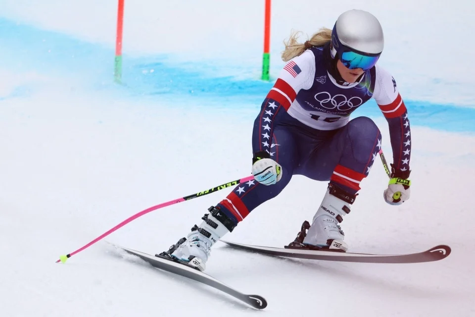 Ski ongeluk Olympische Spelen 2026 Vonn heftig ten val