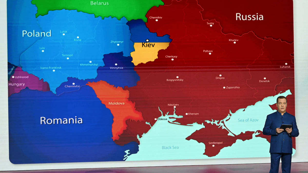 Welk land ligt tussen Roemenië en Oekraïne?