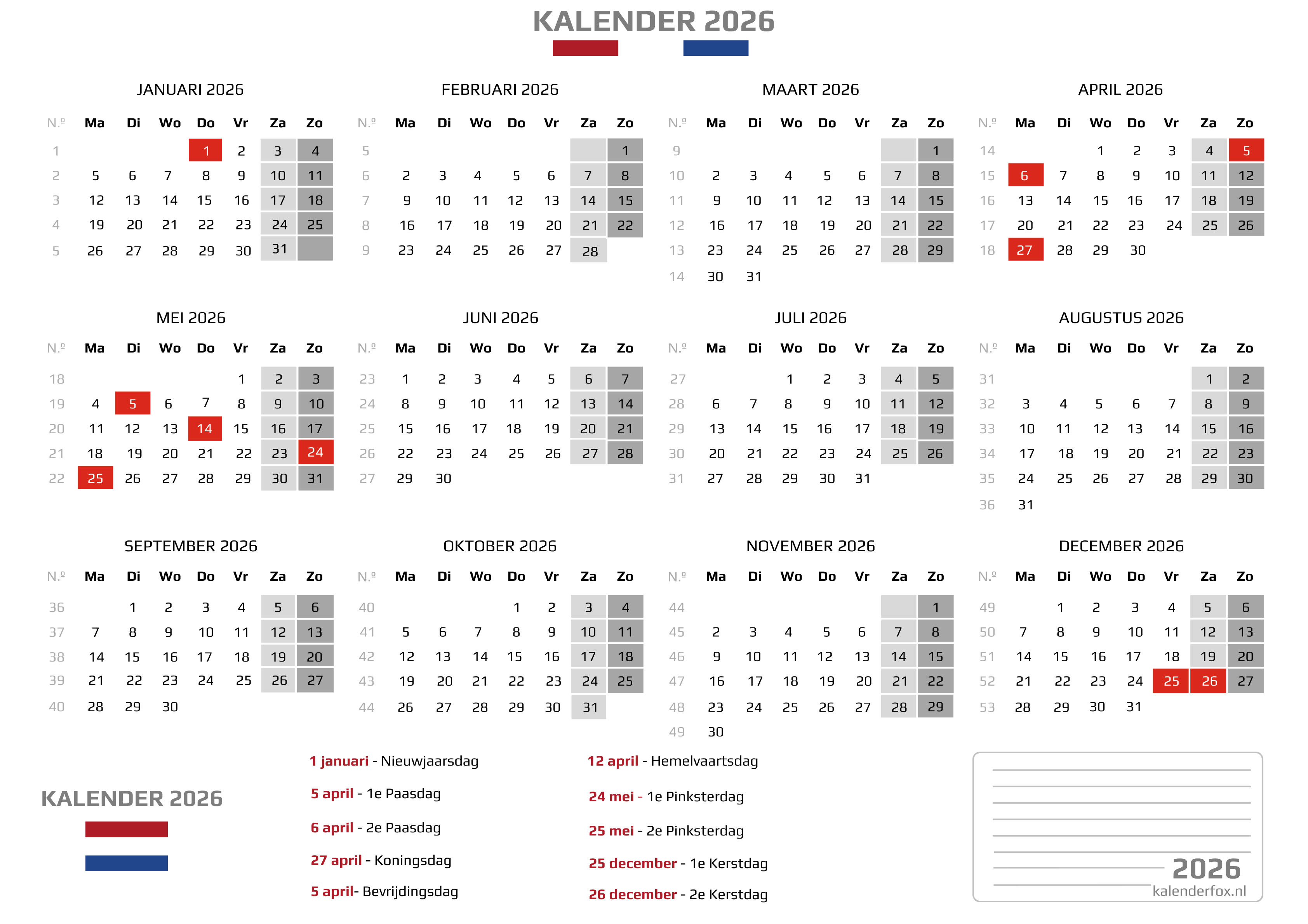 Welke Week Is Het Vandaag? Actuele Weeknummer 2026 Kalender