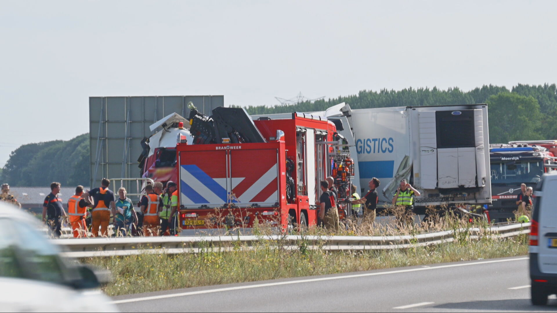 Ongeluk A17 Moerdijk Vandaag